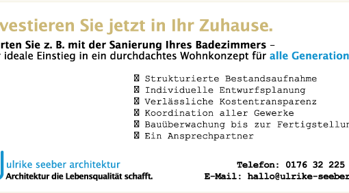 Investieren Sie jetzt in Ihr Zuhause.
