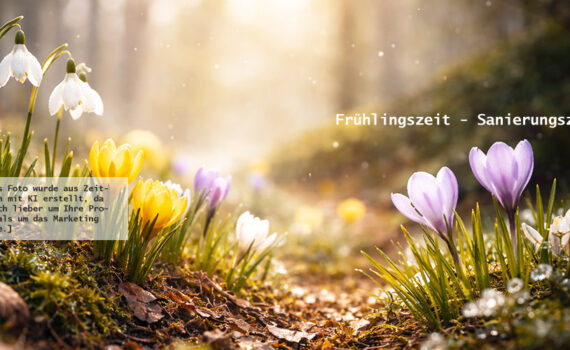 Frühlingszeit - Sanierungszeit.